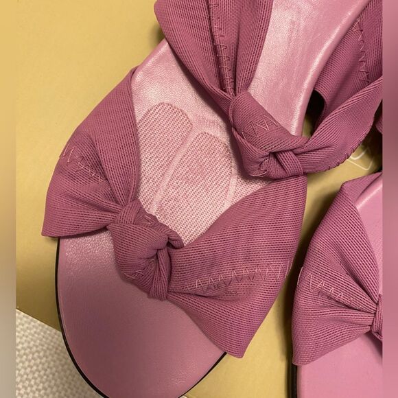 Munro lavender lilac purple slide on wedge low heel sandals size 11 comfort - Picture 10 of 12